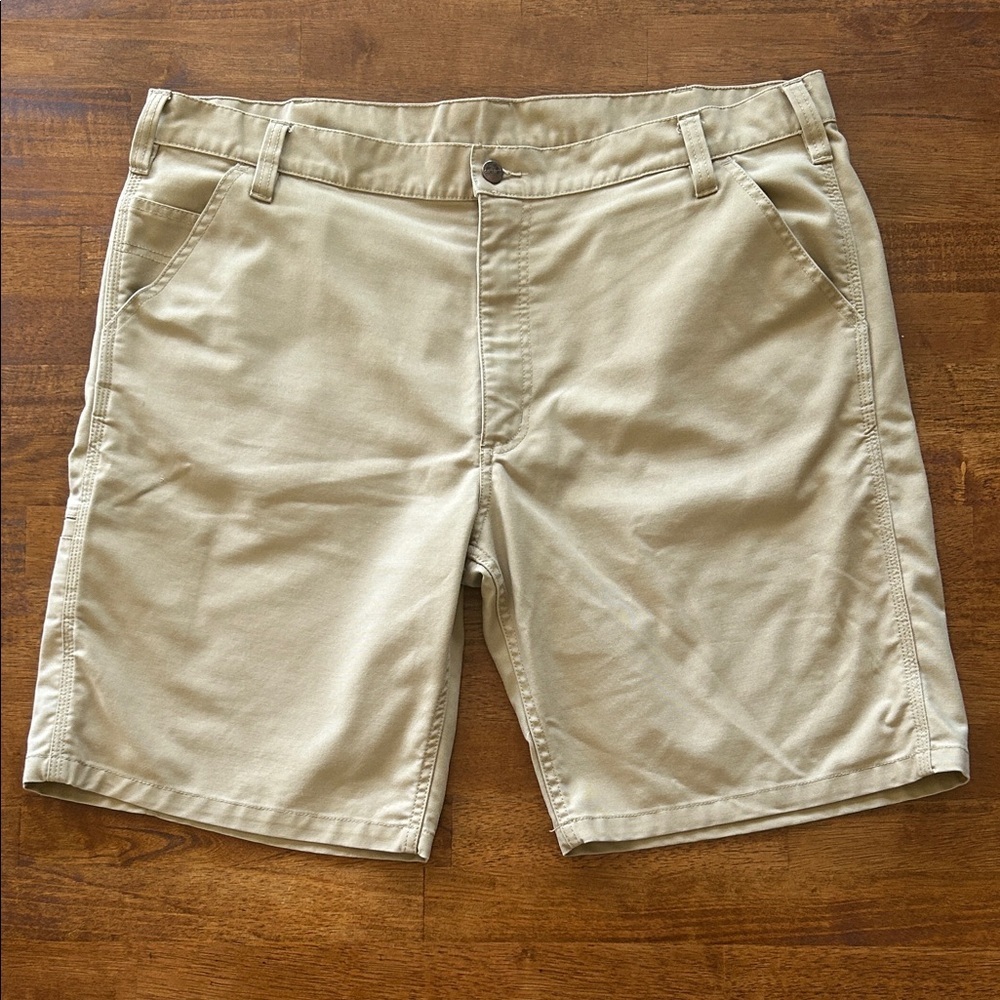 Carhartt men khaki shorts cotton polyester, blend size 42​​